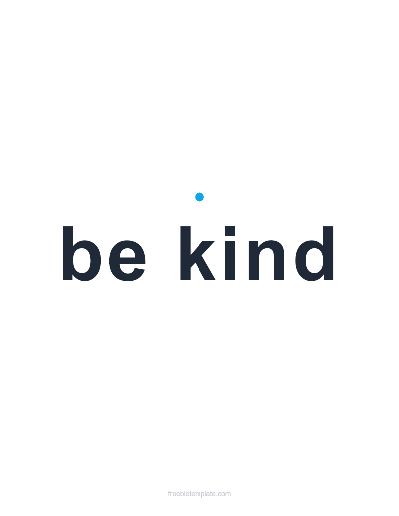Be Kind — Printable Wall Art preview