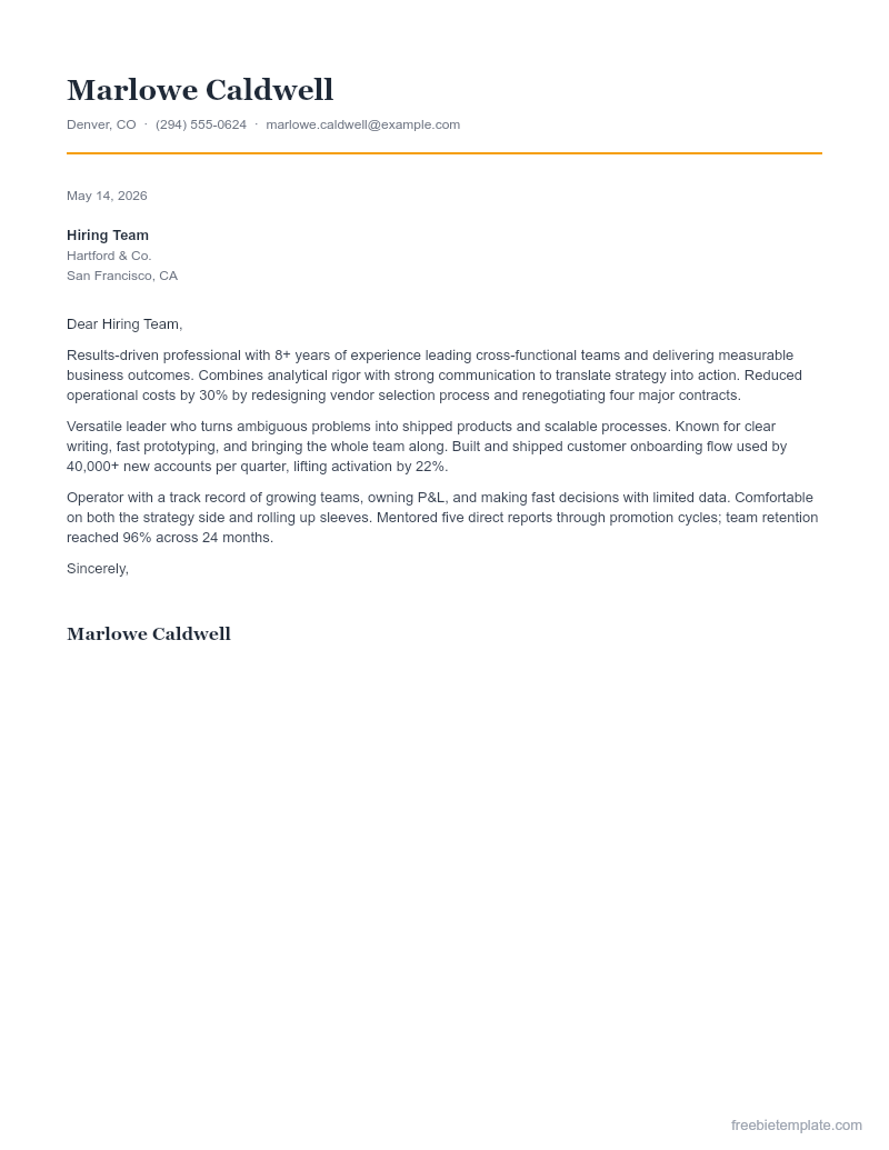 Cover Letter Pack preview
