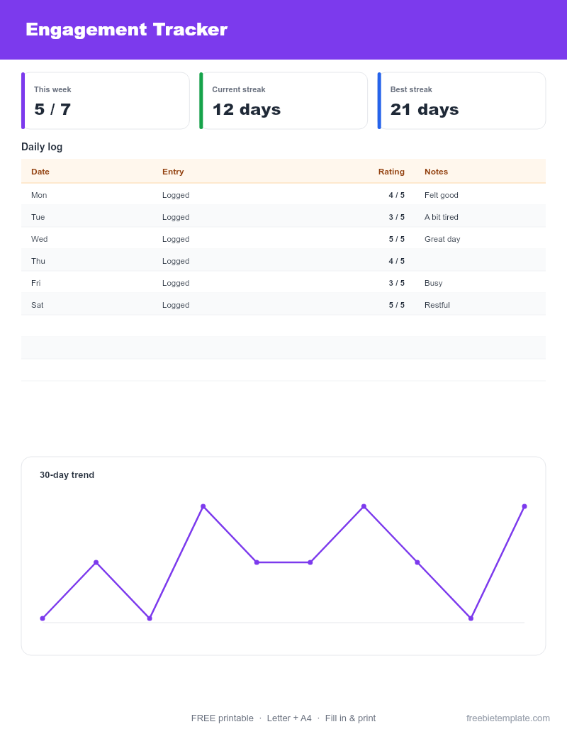 Engagement Tracker preview