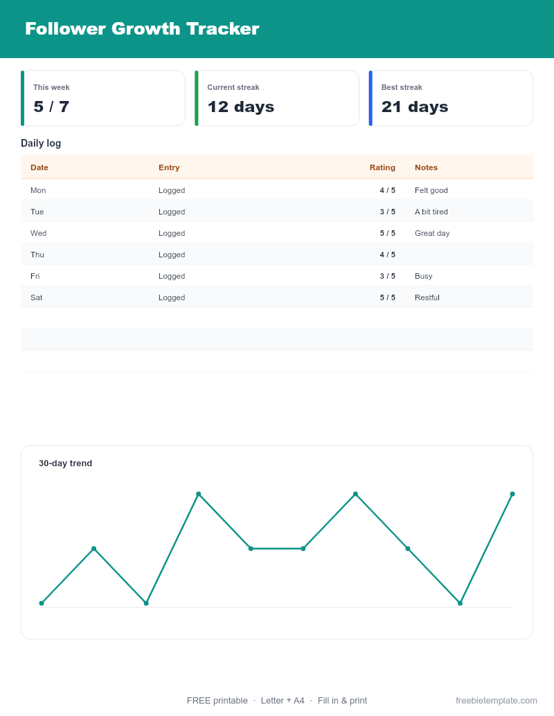Follower Growth Tracker preview