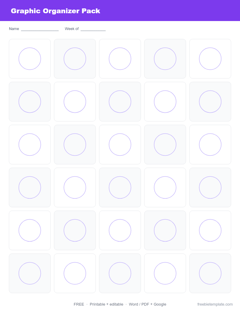 Graphic Organizer Pack preview