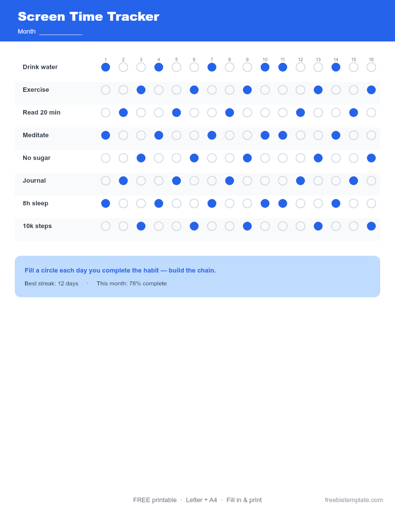 Screen Time Tracker preview