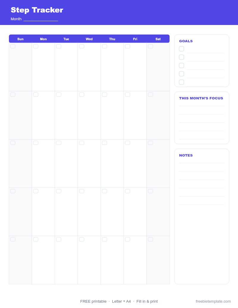 Step Tracker preview