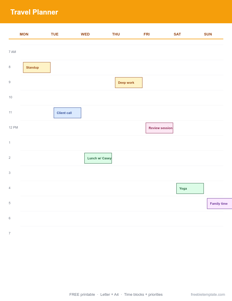 Travel Planner preview