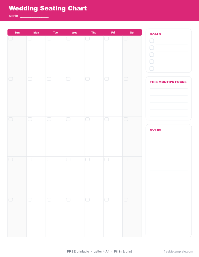Wedding Seating Chart preview