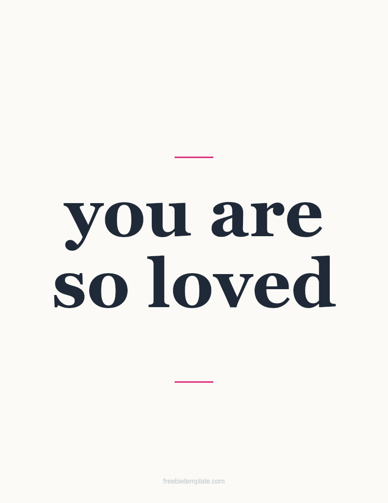 You Are So Loved — Nursery Print preview